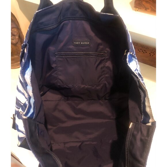 Tory Burch Ella Tie-dye Tote in Babylon Blue - Picture 11 of 15